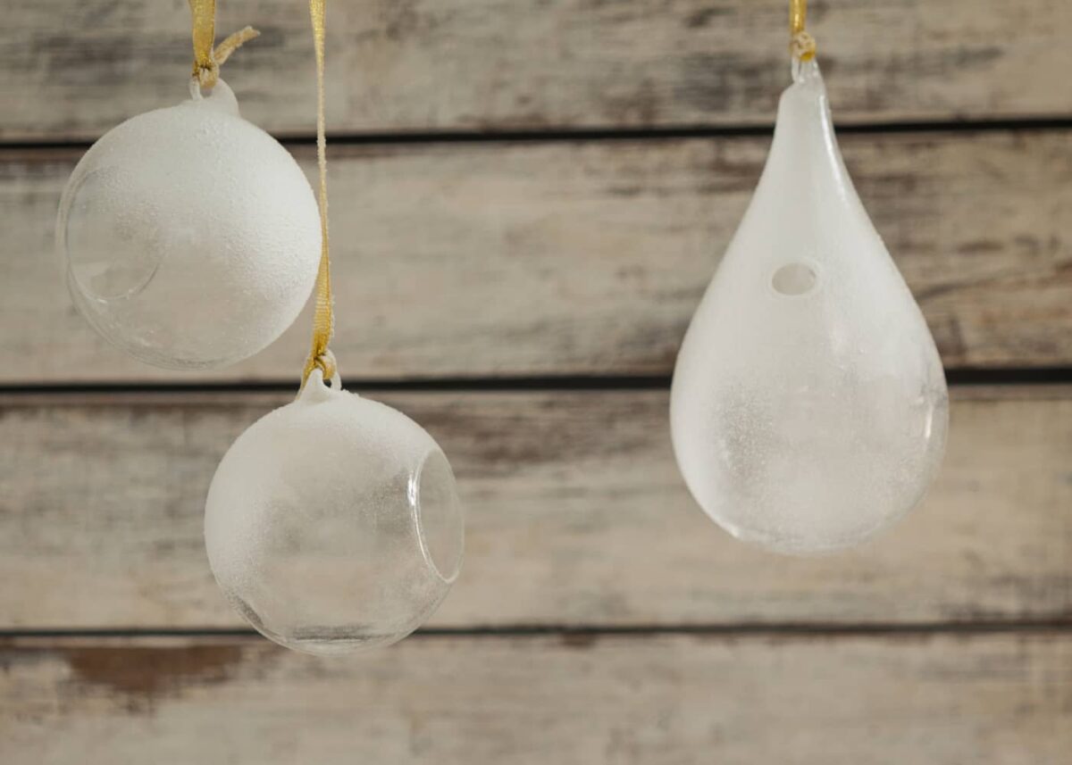 Effet de neige, givre, glace... pour des DIY déco hivernale réalisés et tendance