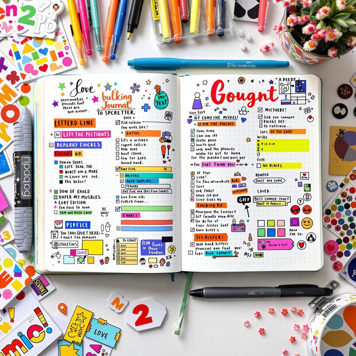 Faire un bullet journal dynamique et vitaminé : guide ultime