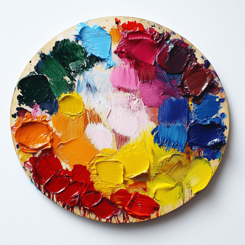 couleur sur palette