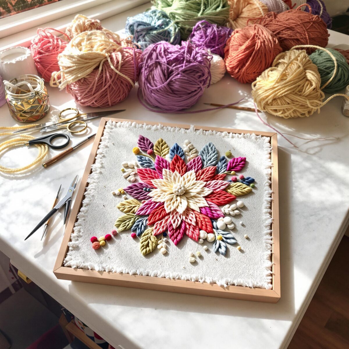 Débuter le punch needle : votre guide pour une première broderie