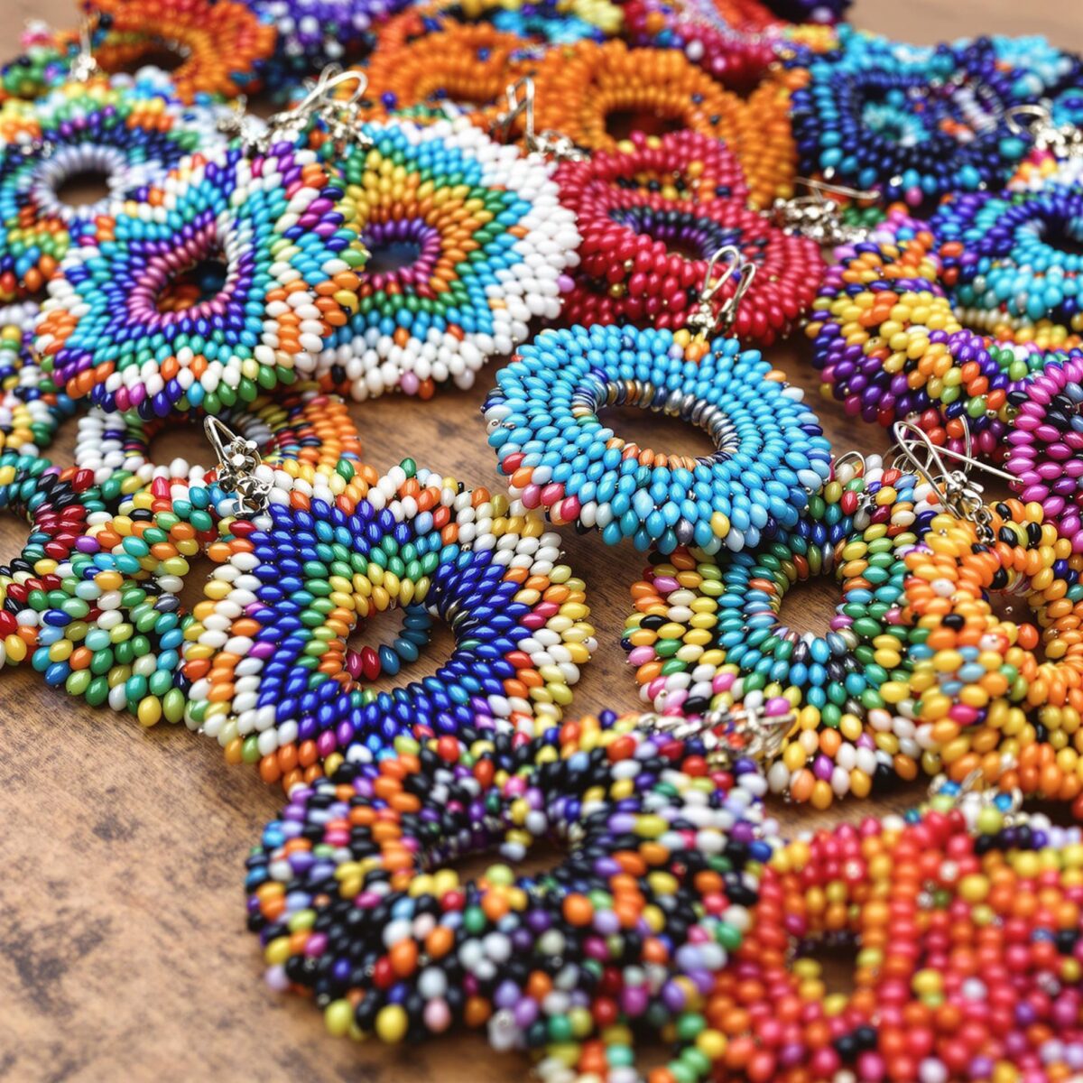 fabriquez vos boucles d'oreilles en perles de rocaille facilement
