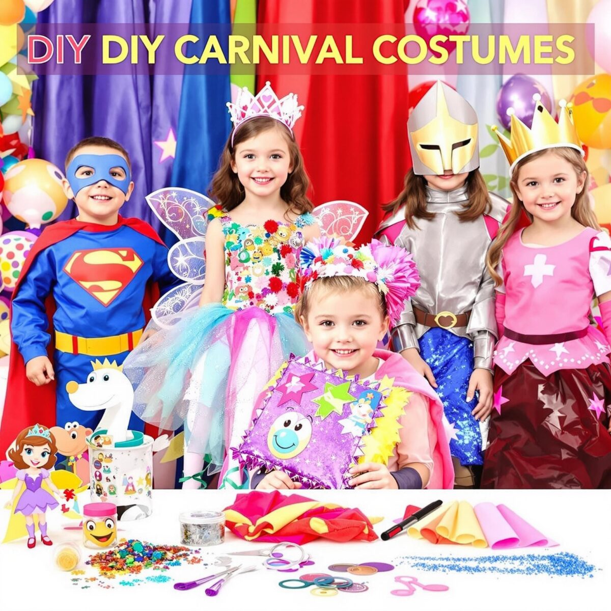 8 idées de costumes DIY pour Carnaval à réaliser avec les enfants