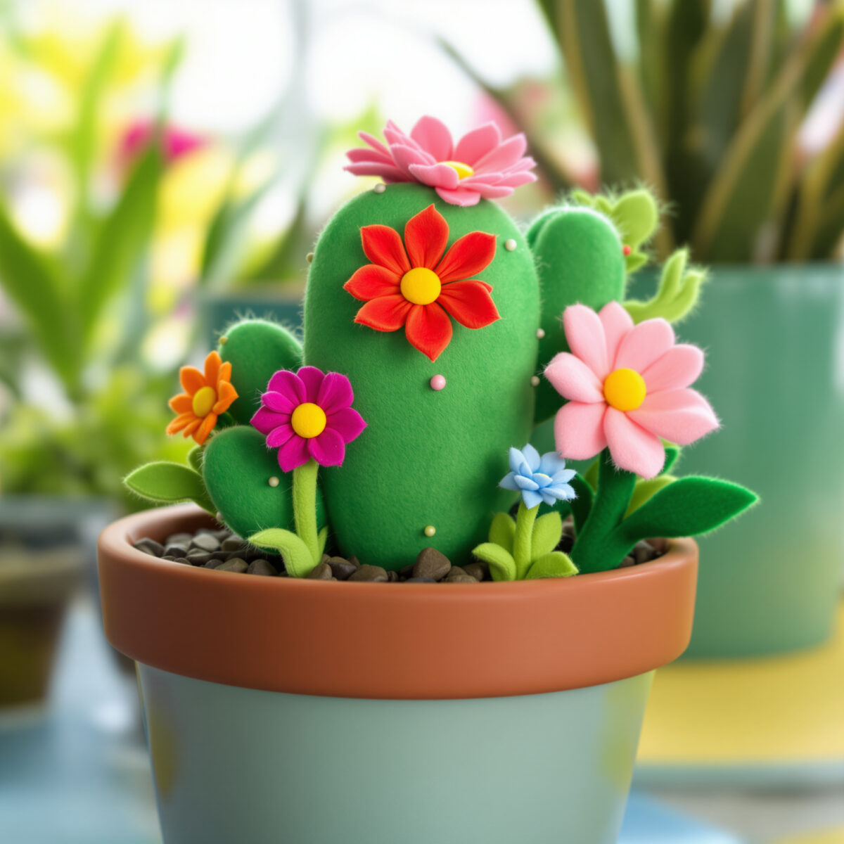 Réalisez un cactus en feutrine en 4 étapes simples