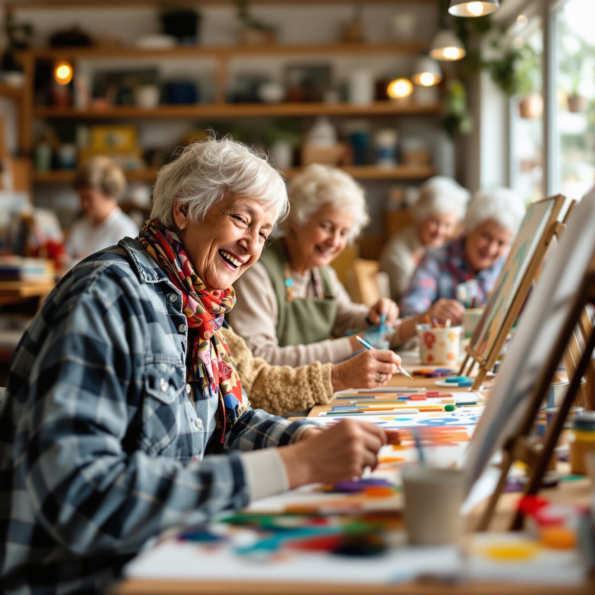 Loisirs créatifs seniors : un atout pour le bien-être en EHPAD