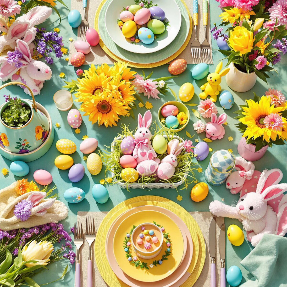 Idées créatives pour une décoration de Pâques festive et colorée