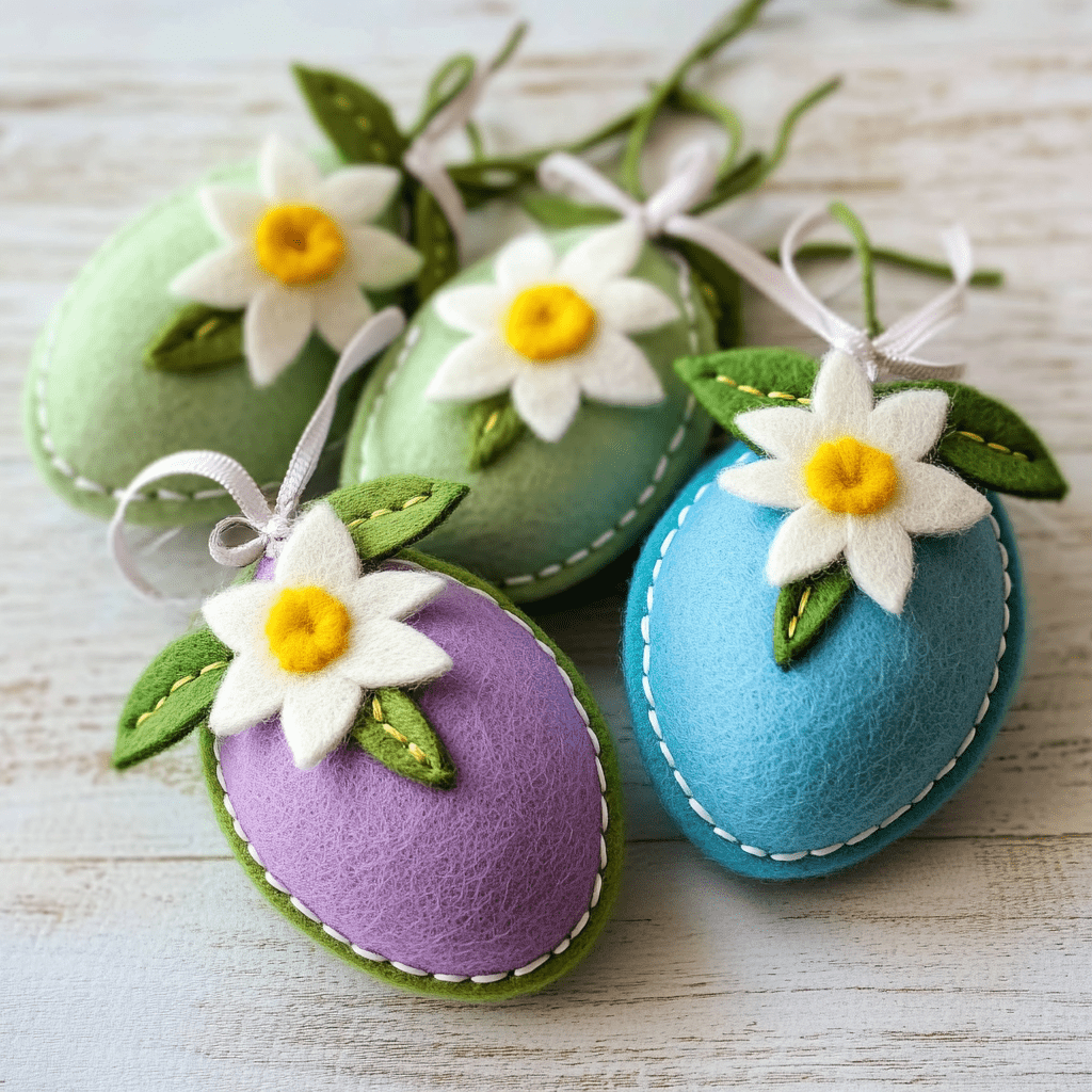 oeuf de paques en feutrine