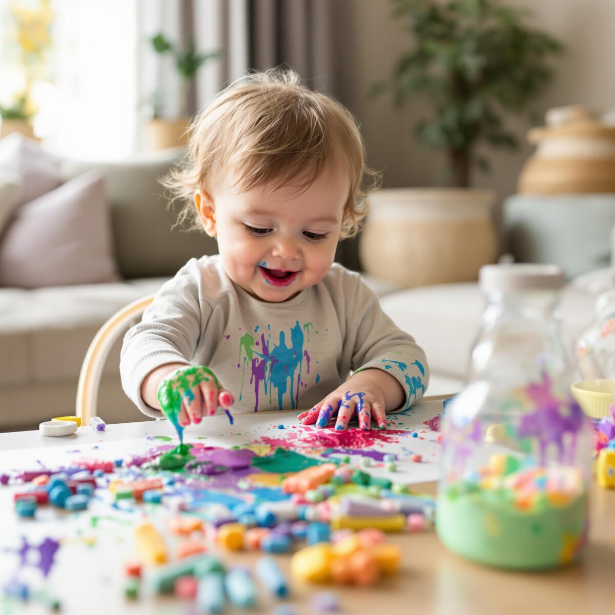 Activités manuelles bébé : éveil et curiosité dès les premiers mois