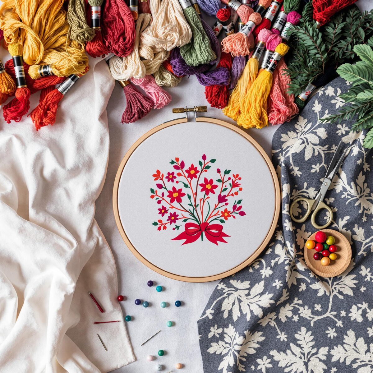 Sur quel tissu broder : guide pour débuter en broderie