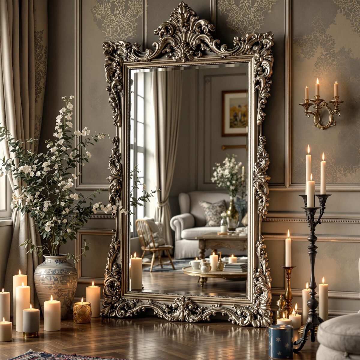 Transformez un miroir ordinaire en miroir vintage avec ce DIY tendance