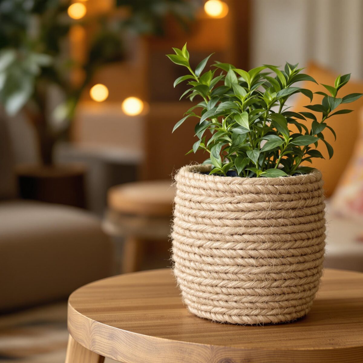 Créez votre cache-pot en corde DIY : une déco authentique et personnalisée