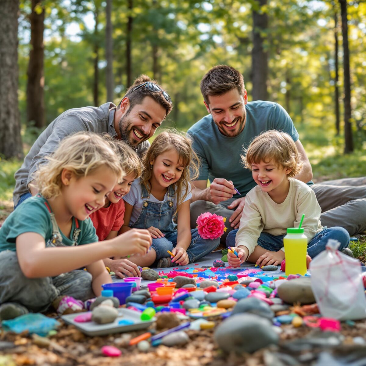 Faire des loisirs créatifs au camping : activités pour enfants