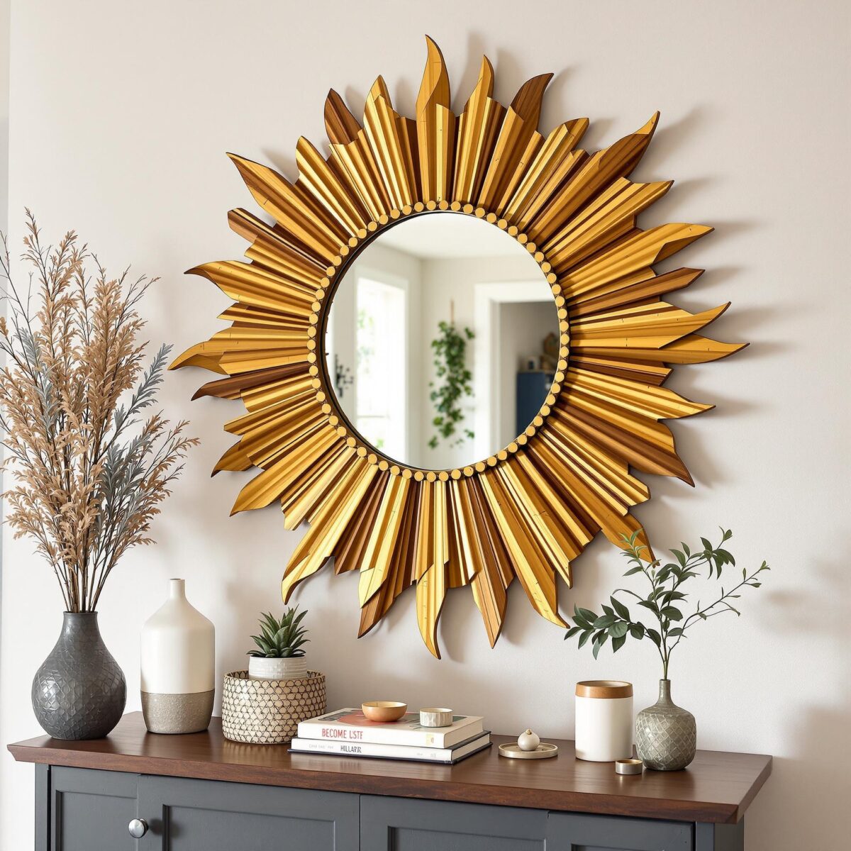 Créez votre miroir soleil DIY : une touche déco chaleureuse et unique