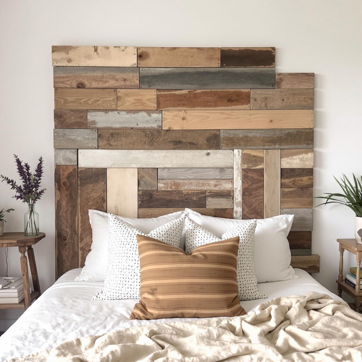 Comment créer une tête de lit bohème à partir de matériaux récupérés