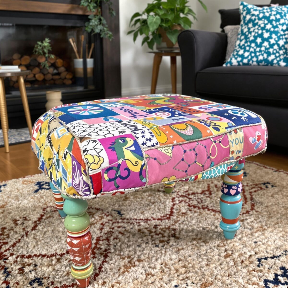 Upcycling d'un vieux tabouret : transformez-le en pièce maîtresse