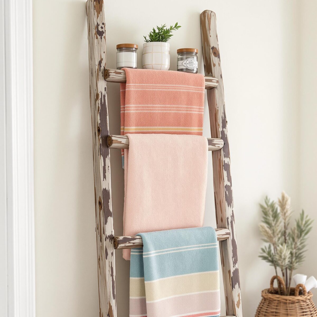 Upcycling échelle : transformez votre vieille échelle en déco unique