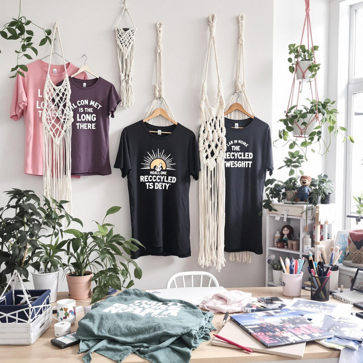 Upcycling tee-shirt : transformez vos vieux tee-shirts en déco tendance