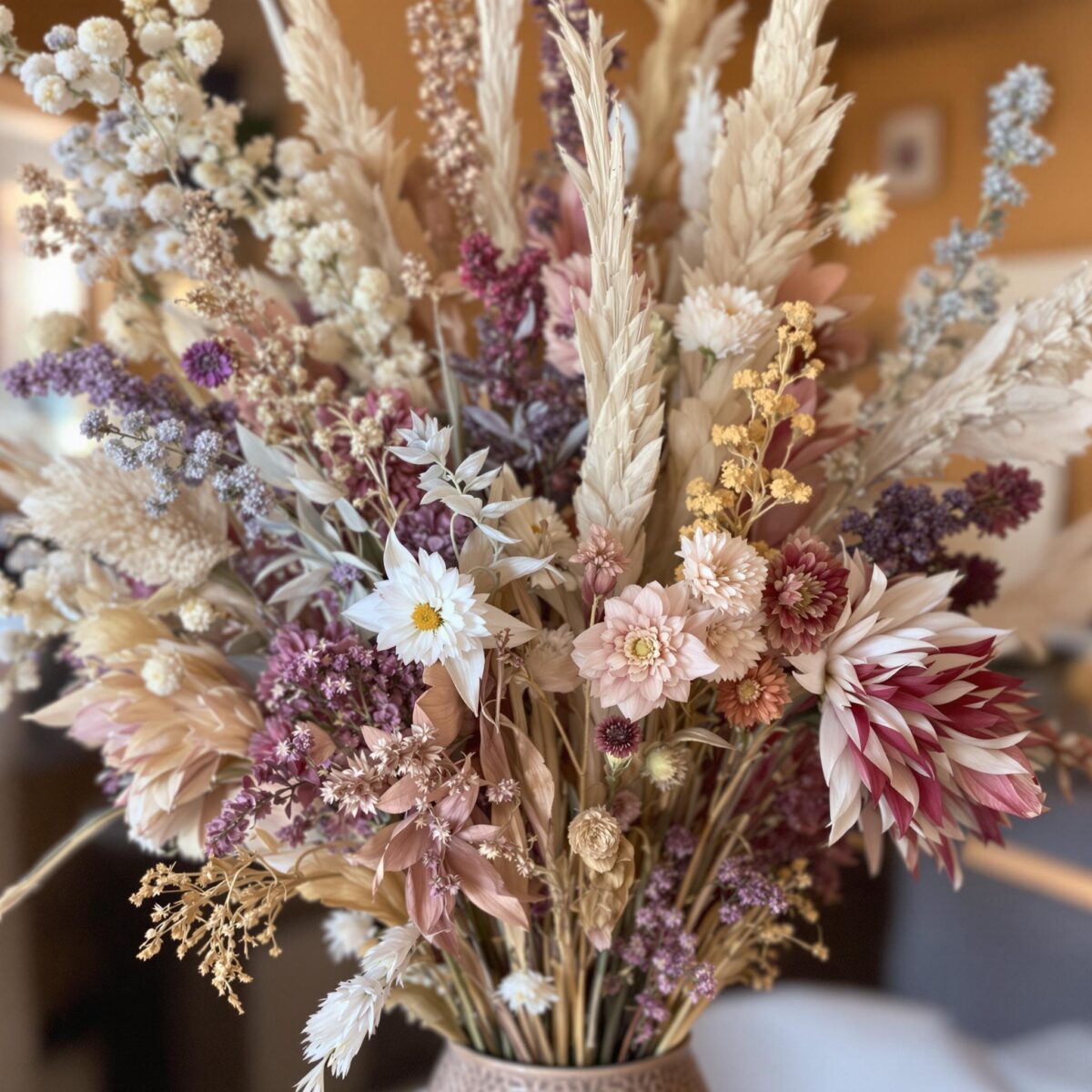 Découvrez les bouquets de fleurs séchées pour une décoration tendance