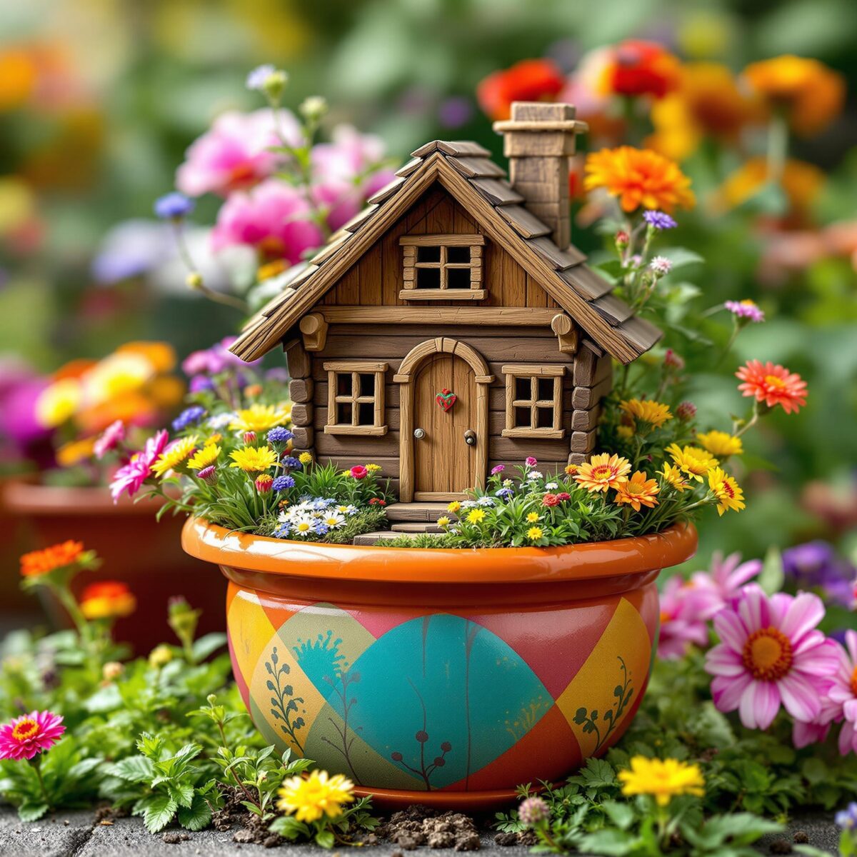 Fabriquez une cabane miniature en balsa pour vos pots de fleurs