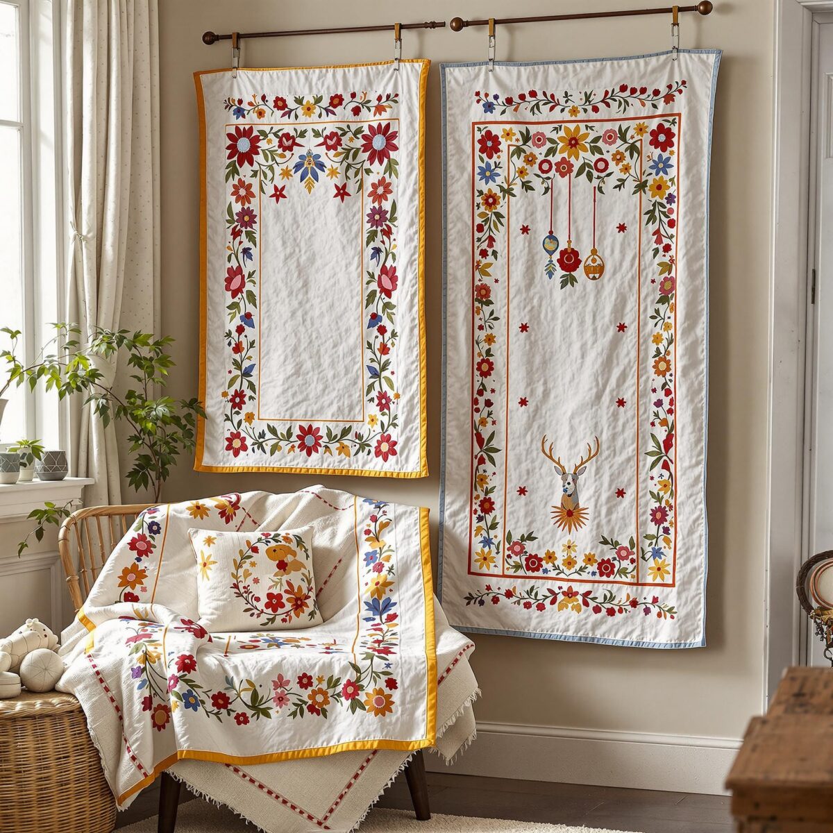 Créez des panneaux brodés pour accueillir vos invités avec style