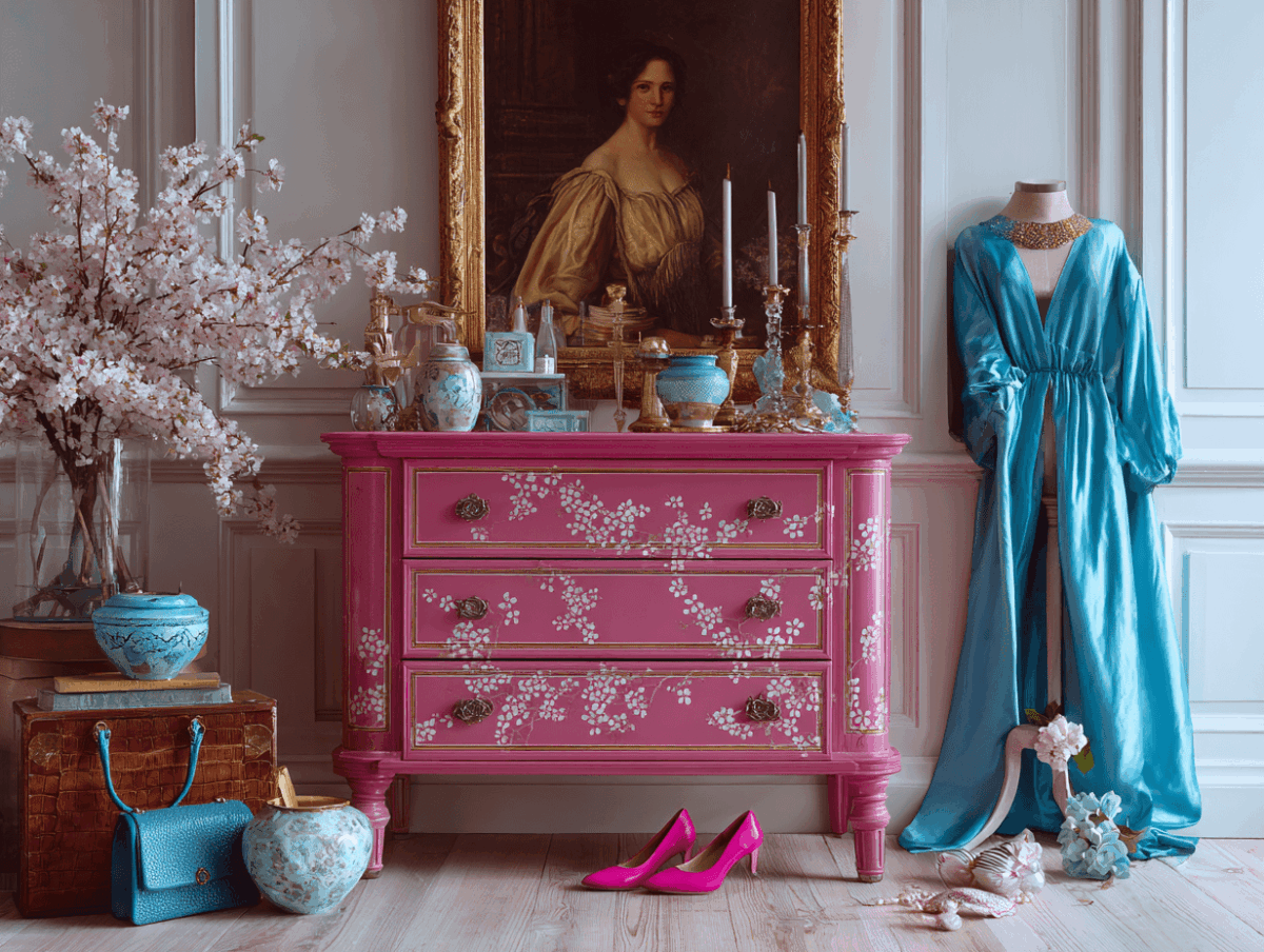 commode deco coquille d'oeuf